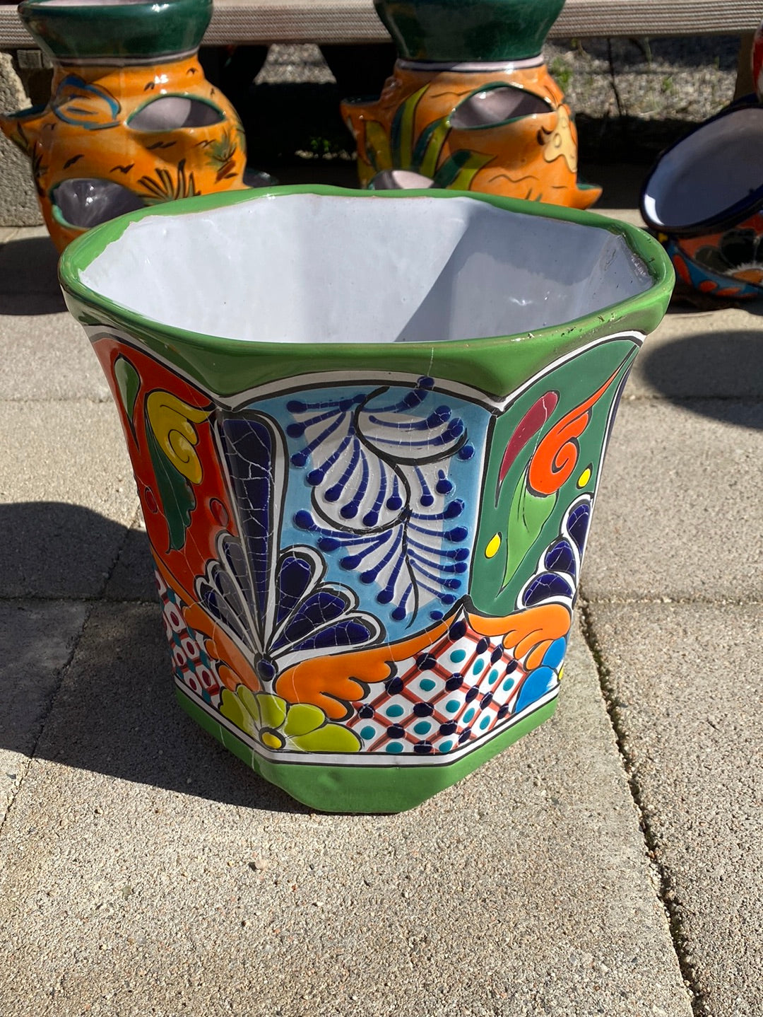 Talavera Octogonal Pot