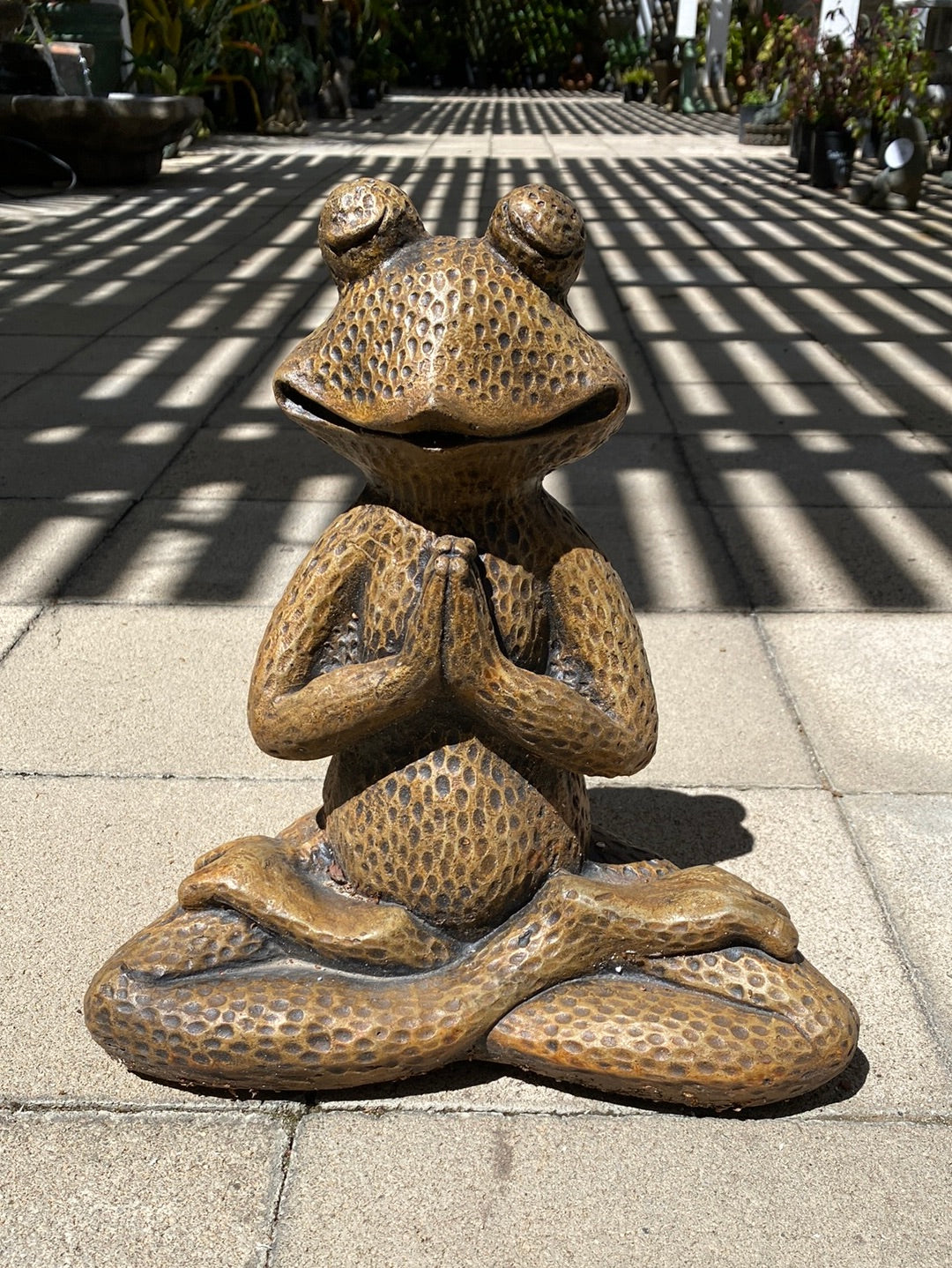 Zen Frog Statue