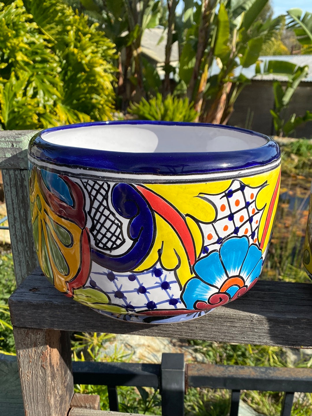 Talavera Half Cylinder Pot